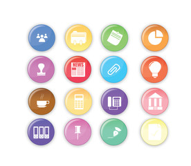 Colored dots - Office and Business icons