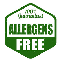 Allergen free stamp