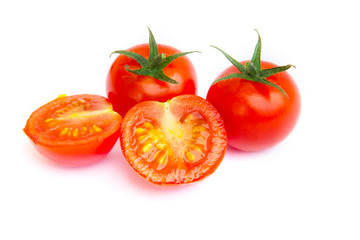 Fresh Tomato on white background