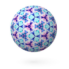 Decorative Ball with a Pattern on a white background