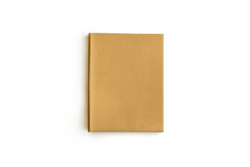 brown folder isolated