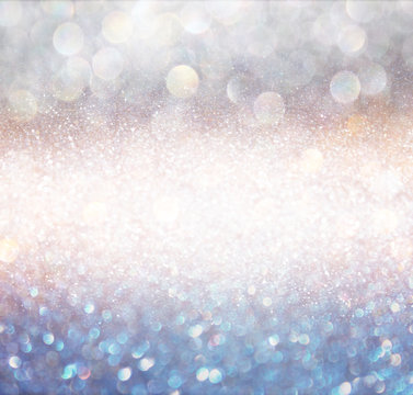 bokeh lights background with multi layers and colors of white si