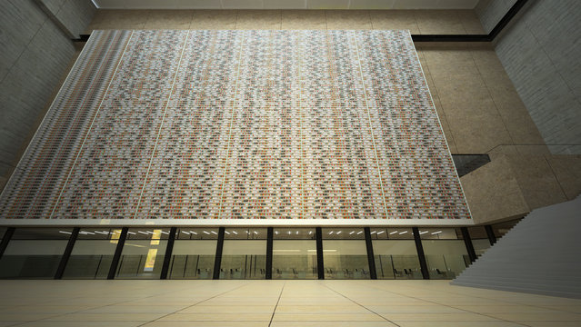 Mega Libreria Biblioteca 3d Rendering