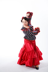 female spanish flamenco dancer