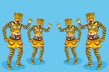 Puli Kali, tiger dance for Onam