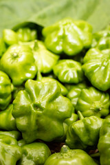 Nahaufnahme grüne Chili Paprika