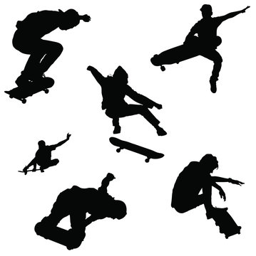 skateboarder vector pack