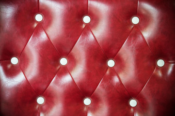 Red leather sofa texture