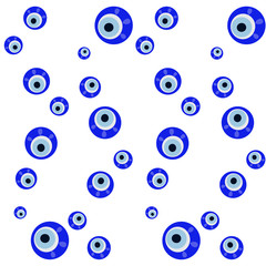 Vector illustration of evil eye - Turkish amulet - 69537215
