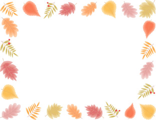 fall leaves frame