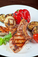 meat with vegetable