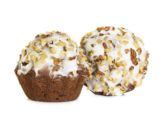 muffins isolated on white background