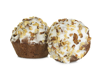 muffins isolated on white background