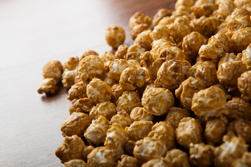 a lot of golden caramel corn