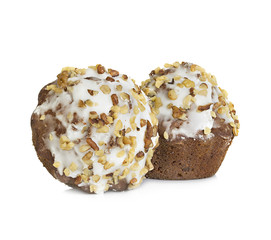 muffins isolated on white background