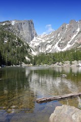 Dream Lake, Rocky Mountains. United States.