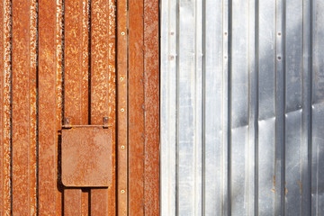 Old And New Corrugated Iron