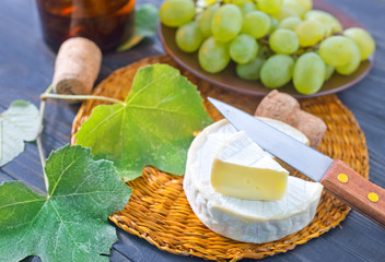 camembert and grape