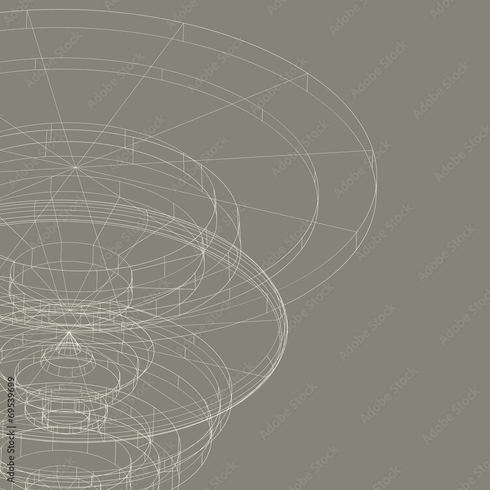 Poster conceptual vector design template. abstract background vector