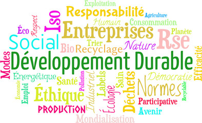 Développement durable nuage de mots