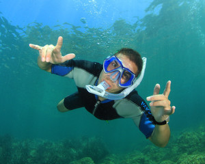 Snorkeling freediving