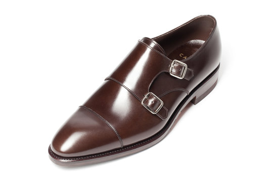 men's leather shoes closeup