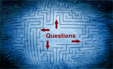 Questions maze concept