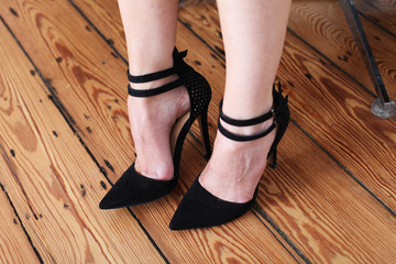 schwarze Designerschuhe