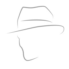 Kopf Gesicht Silhouette Vektor Abstrakt