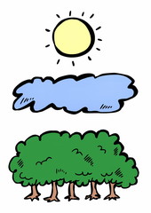 doodle nature concept