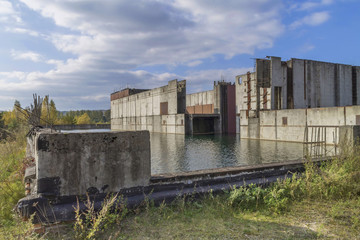 Abandoned nuclear power plant