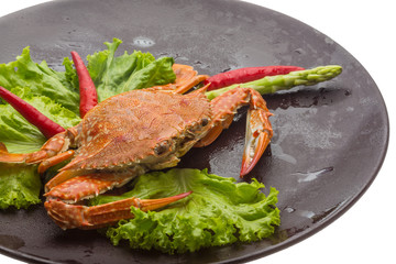Boiled crab