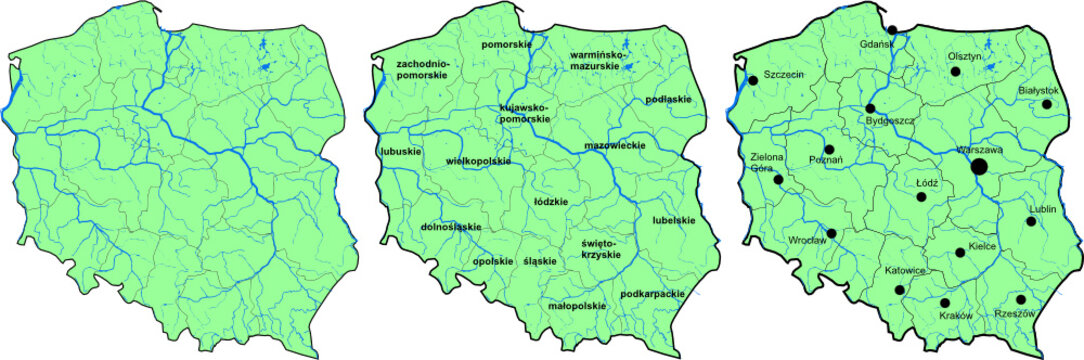 Mapa Plski