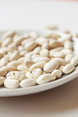 White beans on a plate