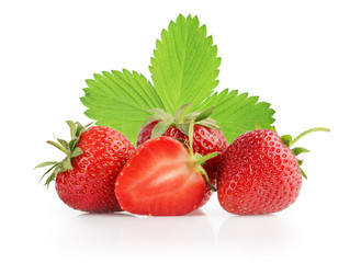 strawberry isolated on white