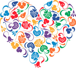 Obraz premium ornamental heart