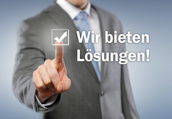 Wir bieten Lösungen