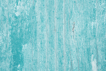 Fototapeta na wymiar Altes Holz in türkis blau als Hintergrund