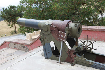 The Cannon in Aziziye Fort I in Erzurum, Turkey.