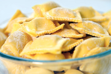Bowl with ravioli