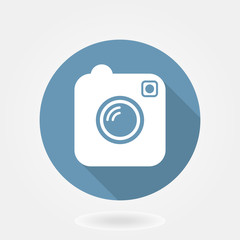 Camera Like Instagram Icon With Flat Design