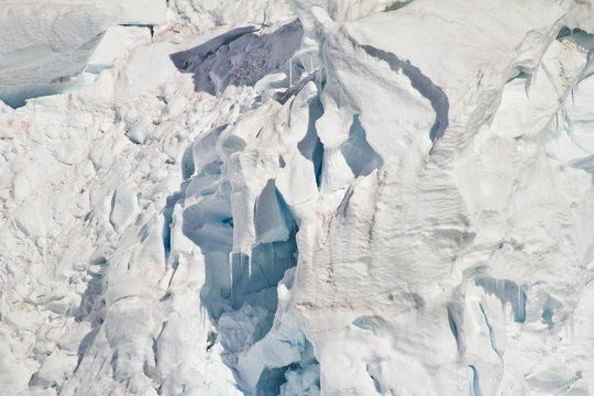 Antarctica - Shapes And Textures Of Snow - Global Warming