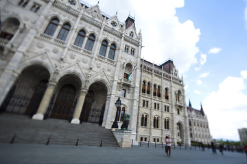 Fototapeta na wymiar Budapest, view of parliament,Hungary