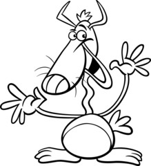 cartoon fantasy character coloring page