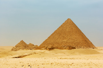 The pyramids at Giza
