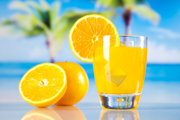 Orange cocktail drink