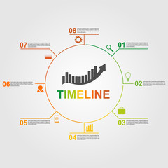 Infographics timeline concept.