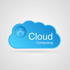 Cloud computing concept. Modern design template.