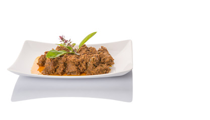 Malay Beef Rendang Dish