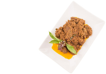 Malay Beef Rendang Dish